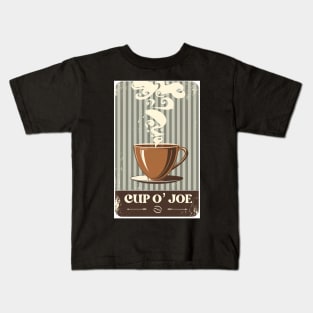 Vintage style Cup O’ Joe Kids T-Shirt